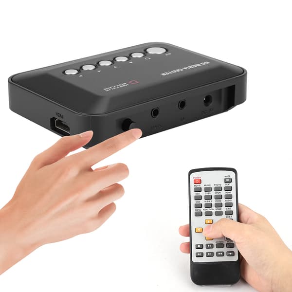 1080P Mini HDMI Media Player - SD-kort understøttes (UK-stik)