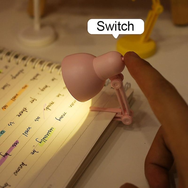 Mini Book Light Hopfällbar Led Bord Skrivbordsbok Läslampa För hemrummet Dator Notebook Laptop Nattlampor Ögonskydd B white