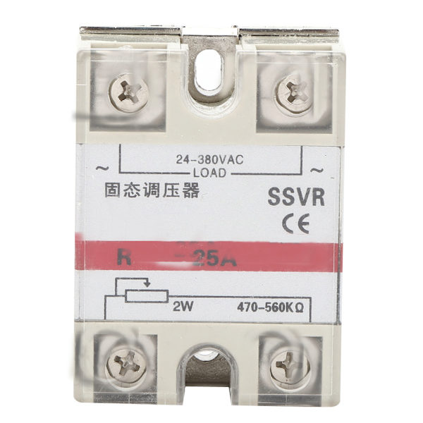 Solid State Spänningsregulator Enfas Relämodul Lågfrekvens SSVR-25A VA 24-380VAC