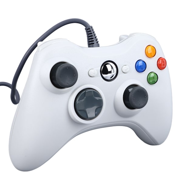 PC Kablet Spilcontroller Plug and Play Ergonomisk Design Præcis Kontrol Hvid