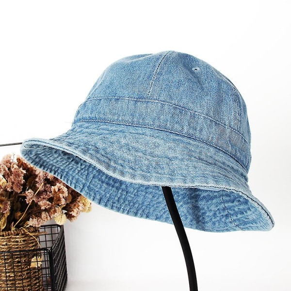Jeans tvättad jeanshatt för män Bucket Hat Gorras Sun Caps Fisherman Hats 56-69cm