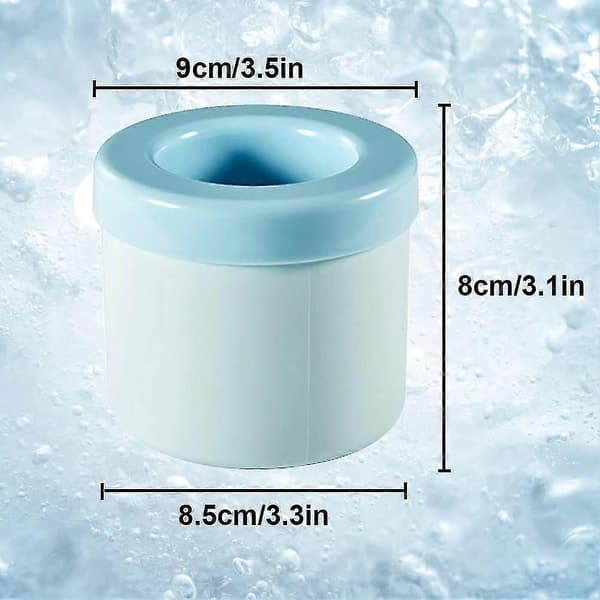Silikonstøpeform, isbitform, silikon med lokk, isbitform, ismaskin White Gray