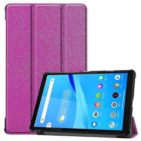 Pu Case Med Lila Tri-fold D För Le Tab M8 Tb-8505x