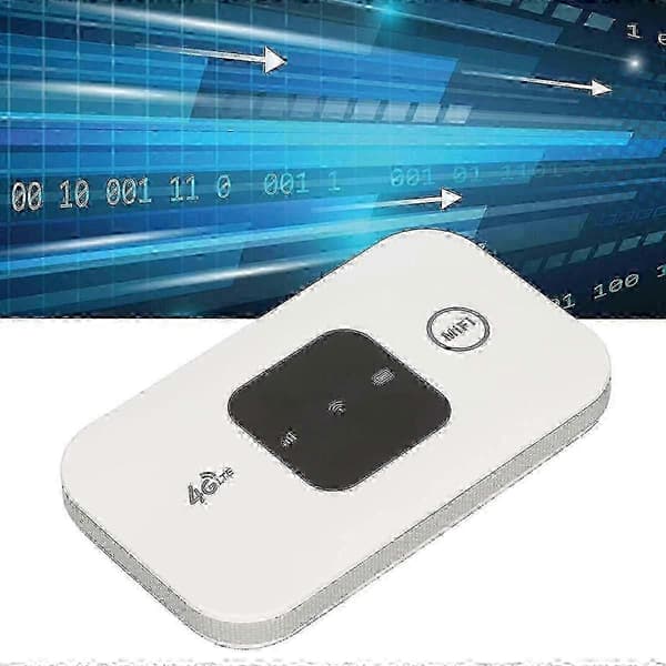 【BQ】4G Lte Bärbar Internet Hotspot, Trådlös WiFi-Router, Stöder 8 till 10 Användare, 4G Trådlös Router Vit