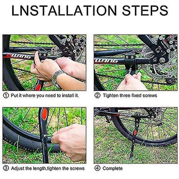 Cykelstativ, justerbart cykelstativ i aluminiumslegering med skridsikker gummifod