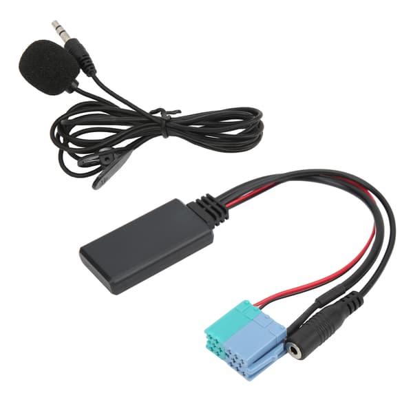 Bil Bluetooth Modul Lyd Aux Kabel Mikrofon MINI ISO Port Stereo 8PIN 6PIN