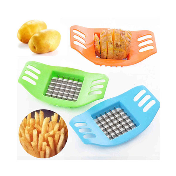 3 ST Potatisskärare Skär pommes frites Kit Pommes frites Garnklippare Set Potatis