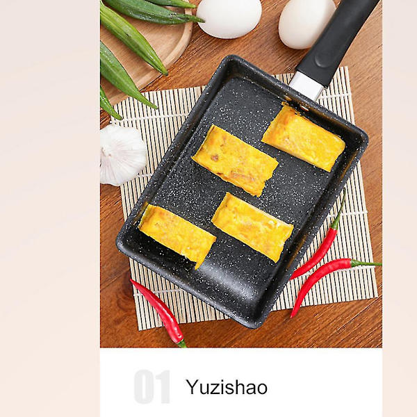 Tamagoyaki Square Mini Non-stick Stekpanna Hem Frukostgryta med platt botten