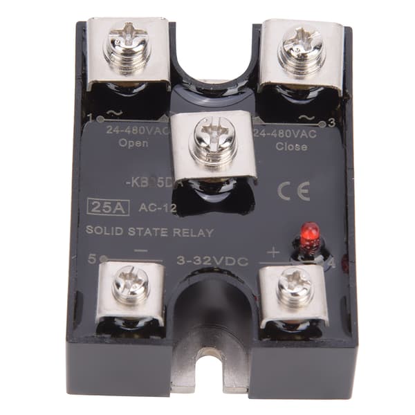 BERM KB25DA Solid State Relay 25A enfaset 1NO1NC Solid State Relay DC-styrt AC