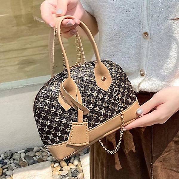 Kvinnor Mini Small Tote Bag Chain Messenger Axelväska Dam Shell Bag