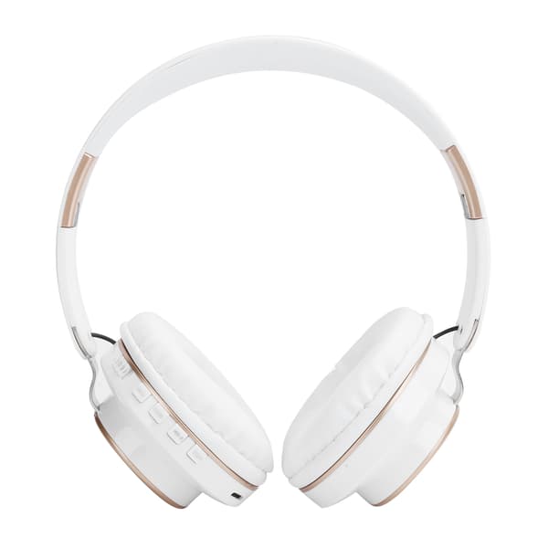 08S Hodesett Bluetooth 5.0 HiFi Sammenleggbart Teleskopisk Sport Dataspill Hodetelefon Hvit
