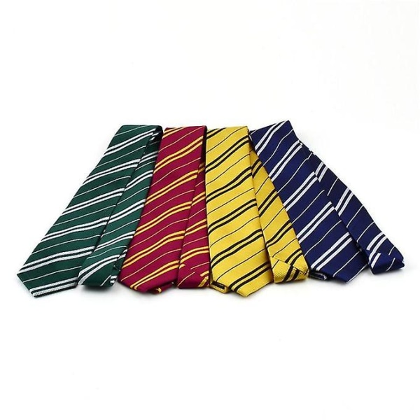 Klassisk slips tilbehør Robe Langt slips kostyme diagonale striper Terylene-rød og gul