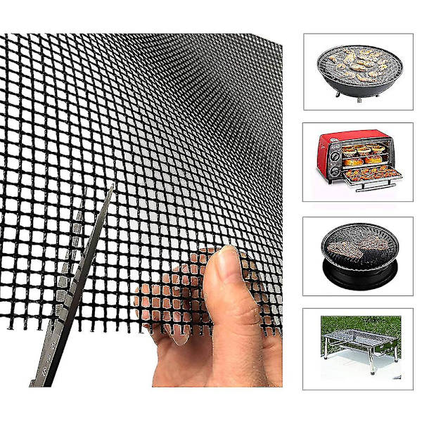 Bbq Grill Mesh Måtte Non Stick Grilling Mesh Genanvendelig varmebestandig måtte