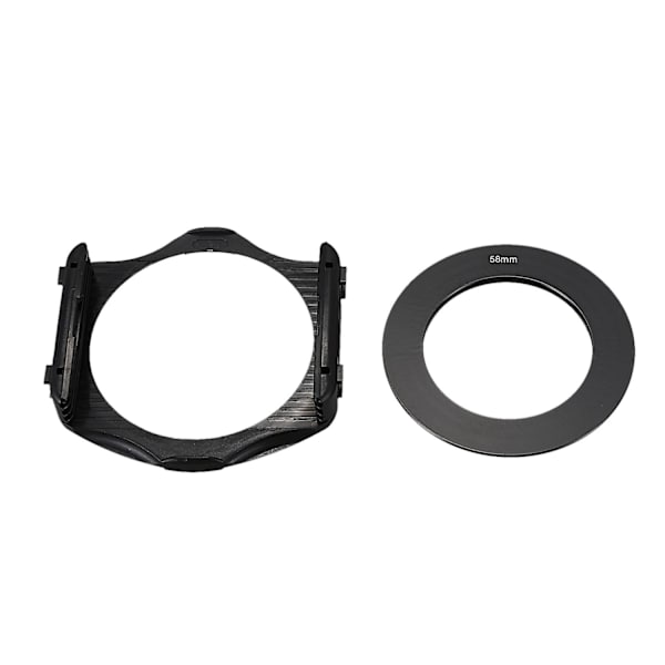 58 mm adapterring + 3-slits filterhållare för kamera i P-serien Black