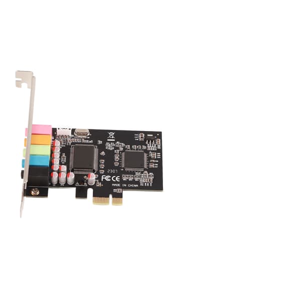 Lydkort 6 kanaler Stereo Desktop Lydsignal Konvertering Maskinvare med Driver-CD