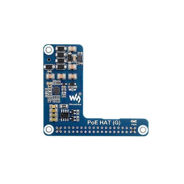 【BQ】Waveshare PoE HAT(G) til Raspberry Pi 5 Power over Ethernet udvidelseskort 5V 5A understøtter 802.3af/At netværksstandard til RPi 5