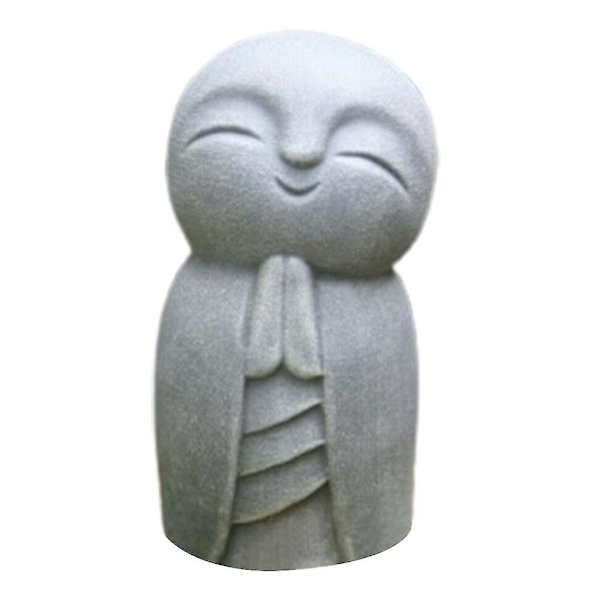 Buddha Jizo Monk Skulptur Bønn Statue Figur Hjem Hage Utendørs dekorasjon