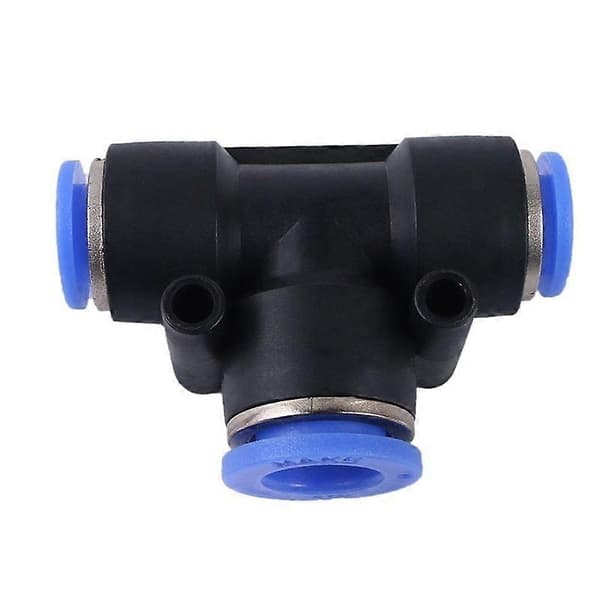 【BQ】10st Rör 6mm Vatten Push In Slangkoppling Snabbkoppling Pneumatisk Montering Beslag-Perfet