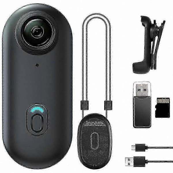 【BQ】4K Mini Body Cam med roterende klips, bærbart actionkamera til 26s optagelse