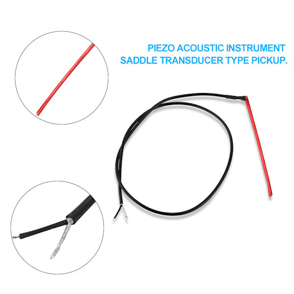 Passiv Piezo Transducer Pickup Under Saddle til Akustisk Guitar