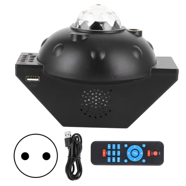 Bluetooth Projektorlampe med Fjernkontroll USB Timing Lys Feriefest 100-240V EU Plugg