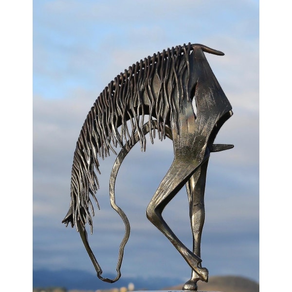 Metallikäsityökoristeet hevosveistos Moderni patsas Antiikkityyli 3