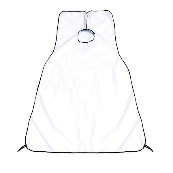 Skäggrakning Haklapp, Skäggtrimmer Catcher Förkläde Mustasch Grooming Kit för mäns trimning av hårklippning Cape White