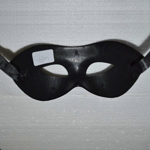 2* Herremasker Sort Mat Klassisk Venetiansk Maske, Maskerade, Burlesque Balfest (sort En Størrelse)