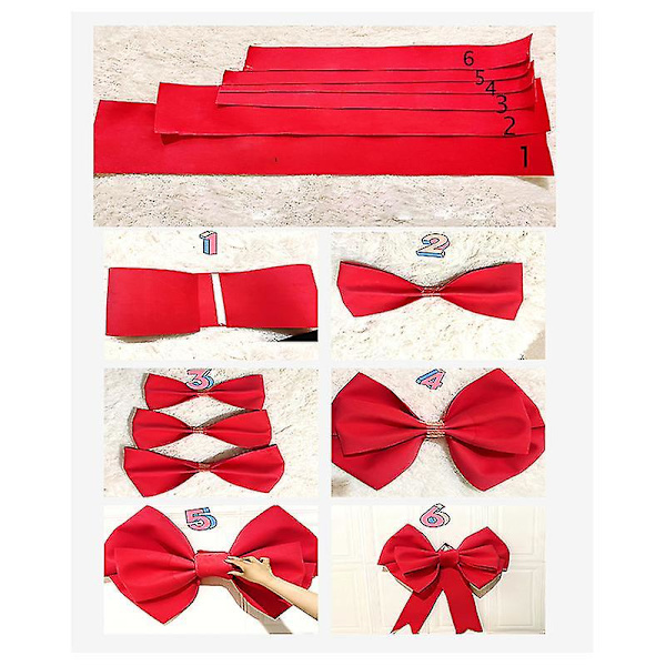 Tee itse joulukoristeita Big Bow Shop Näytä hääkaaren juhla Black