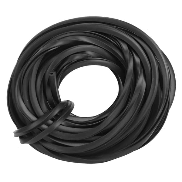 【BQ】Svart gummitetningslist for drivhus 10m 0.2