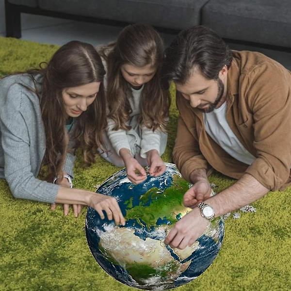 1000 bitar Runda pussel Diy Space Moon Earth Circular Puzzles