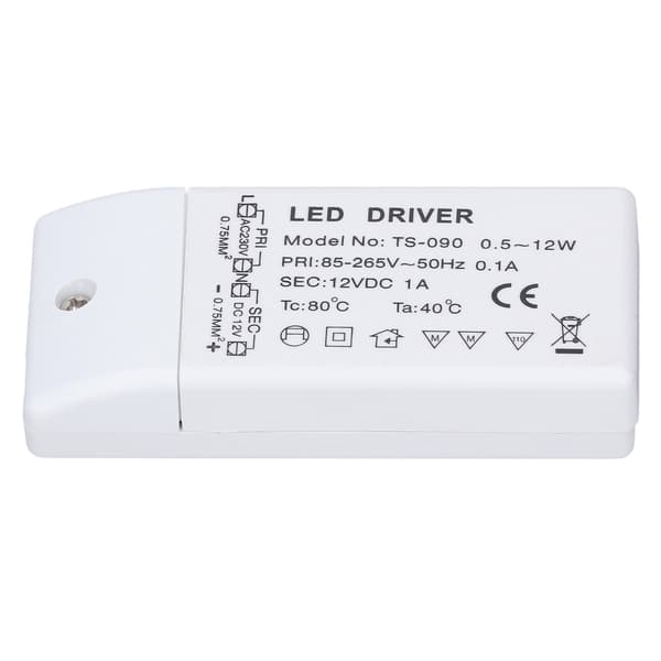 LED Strømforsyning Driver IP67 Vandtæt LED Lys Transformer til Indendørs Udendørs 85‑265V Input