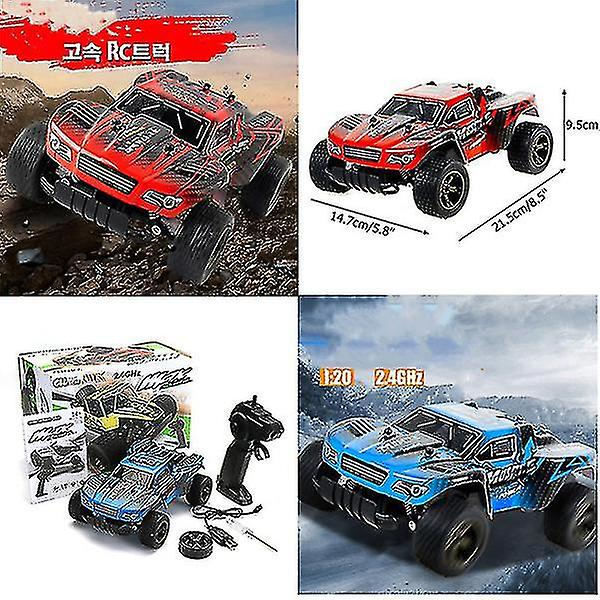 Ny 2,4 g 55 km/t Radio Rapid Remote Control Rtr racerbil Red