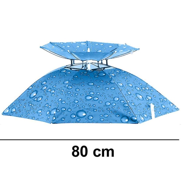 Håndfri paraply Hat-fiskehoved Paraply Havearbejde Vandrehat gave