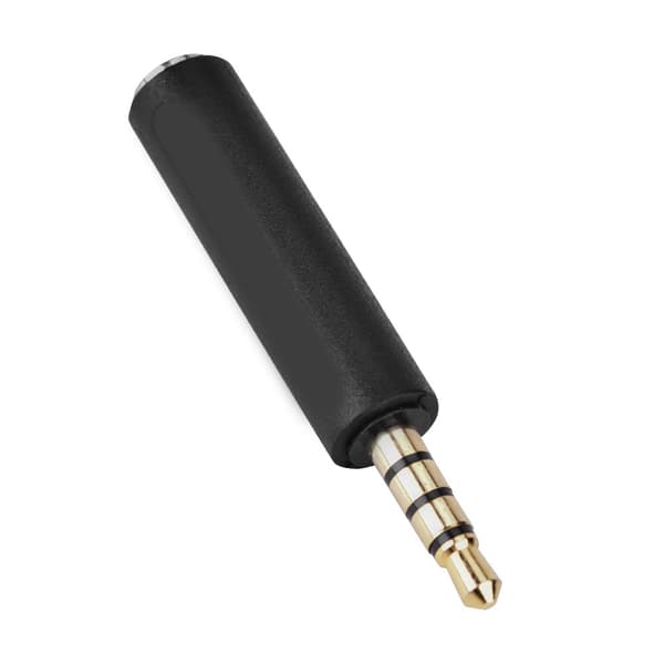3,5 mm hovedtelefonadapter, OMTP til CTIA konvertering, sort (3 stk)