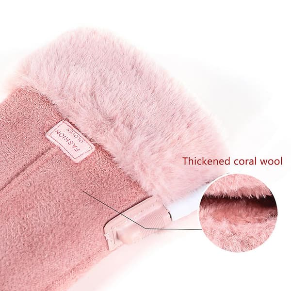【BQ】USB-opvarmede handsker til kvinder, fuldfingerhandsker, USB-opladelige termiske vanter Thermoregulation