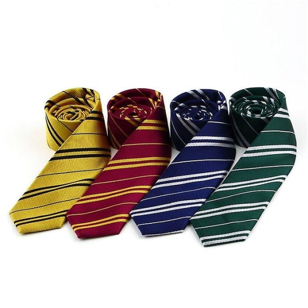 Klassisk slips tilbehør Robe Langt slips kostyme diagonale striper Terylene-rød og gul