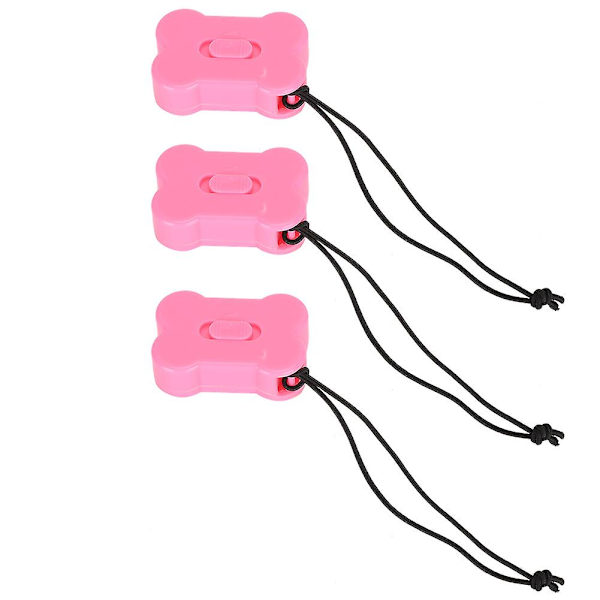 3:a set Pet Dogloudness Tre volym justerbar tränare visselpipa Clicker Marker Aid Guiderosa