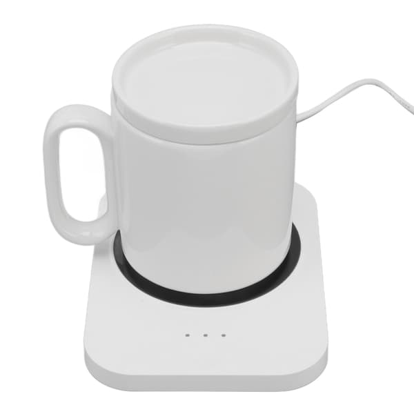Smart Mug Warmer USB-driven 3 växlar Kontroll Värmeplatta Isolering Värmare Vit