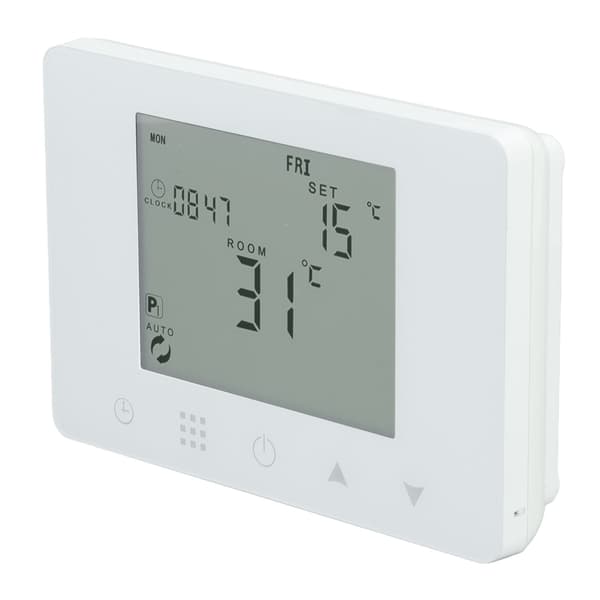 Trådløs RF Temperaturregulator Programmerbar LCD Baggrundsbelyst Smart Elektrisk Varmetermostat