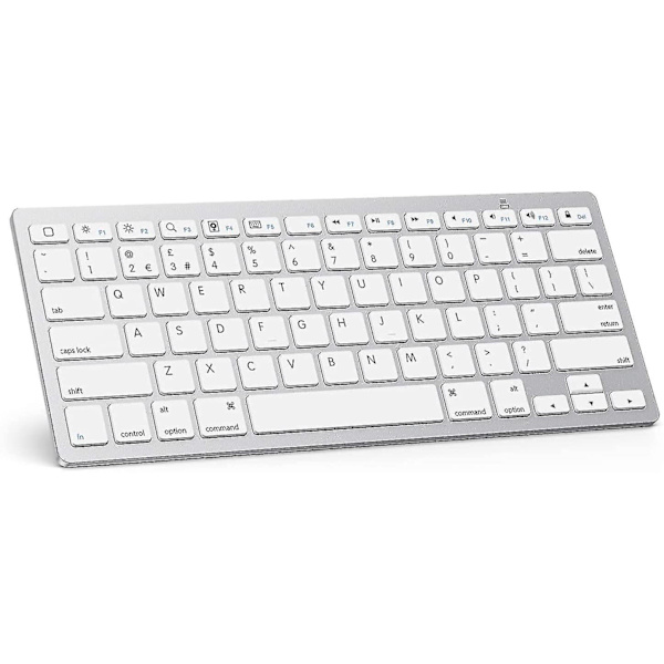 Bluetooth-näppäimistö, yhteensopiva uuden iPad 10.2:n kanssa (9. sukupolvi 2021/8. white