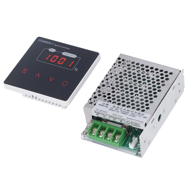 Digital Display Motorhastighetskontroller Aluminiumlegering Dimming Kontrollbryter DC 12V‑80V 30A