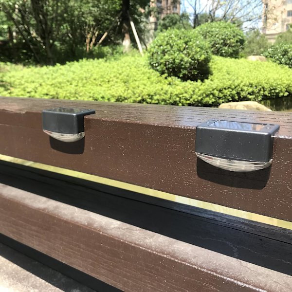 Soldäckslampor utomhus, solstegslampor Vattentäta led solarlampor för utomhustrappor Yard Patio Pathway