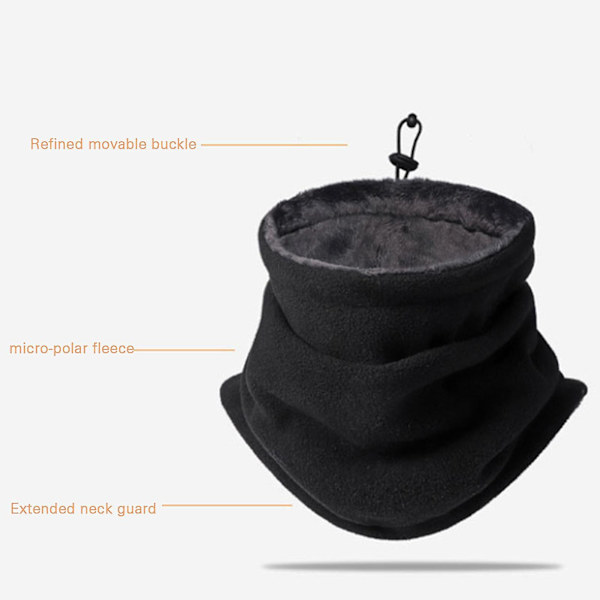Unisex utendørs halsvarmer vinter tykt varmt fløyelsskjerf for sykkelski Camouflage