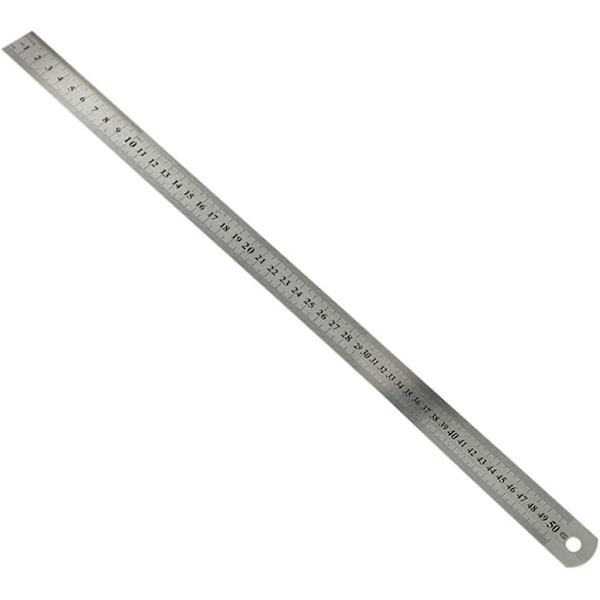 Rustfri stållineal Rustfrit metal Lameldiameter Mål (50cm*29mm)