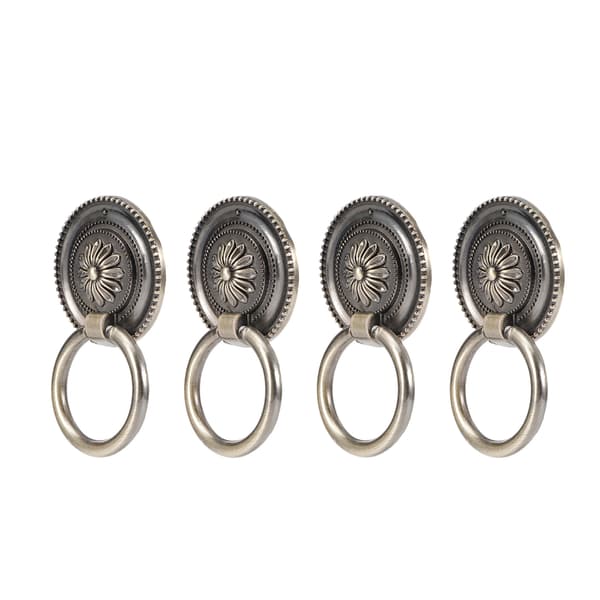 Antik Zinklegering Kabinet Dørhammer Dørring Hardware Montering Bronze
