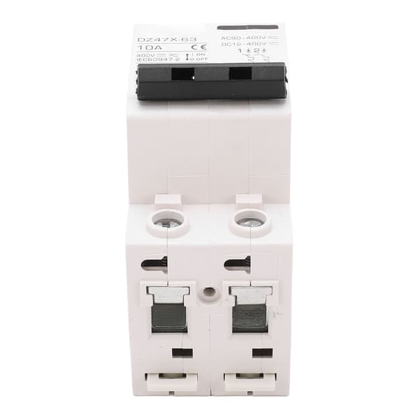 2P 10A 400V AC DC MCB Lekkasjebeskyttelsesbryter for Solcellepanel Hjemme