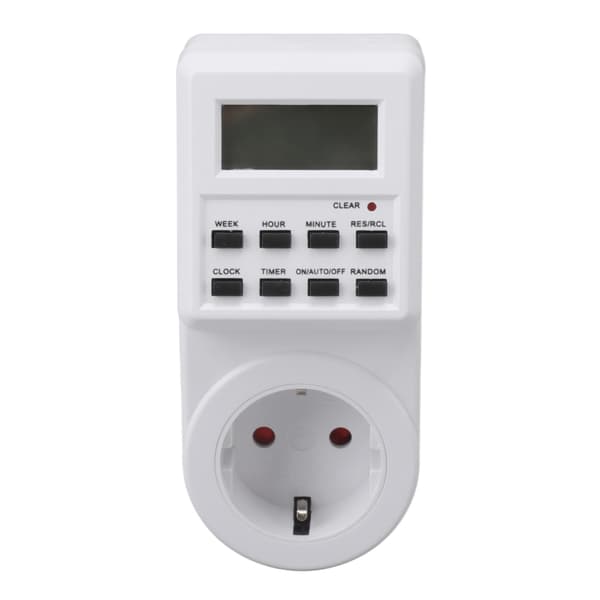 Indendørs Mini Digital Timer Stikkontakt Nedtælling Strømafbryder Beskyttelse EU Stik 230V 16A 3680W