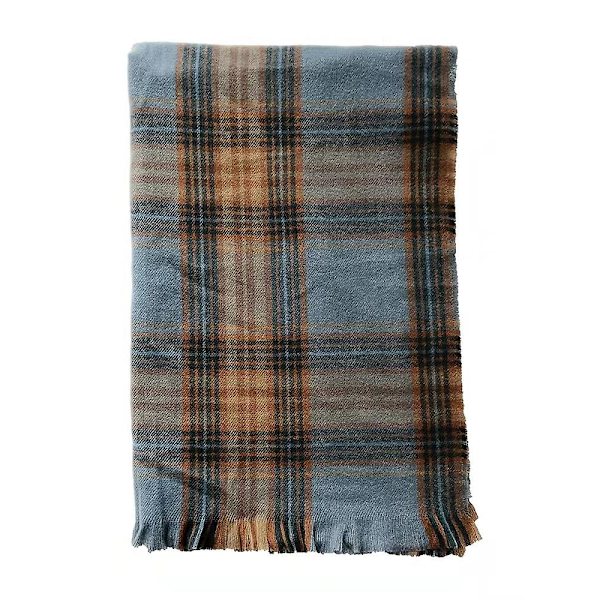 Rutig Rutig Varm Dam Filt Scarf Mysig Rutig Vinter Halsduk Wrap Sjalplädad