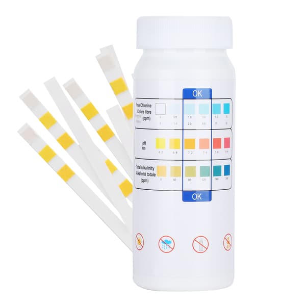 3 i 1 Vand pH Testpapir Swimmingpool Spa Klor Teststrips Poolrenser Tilbehør